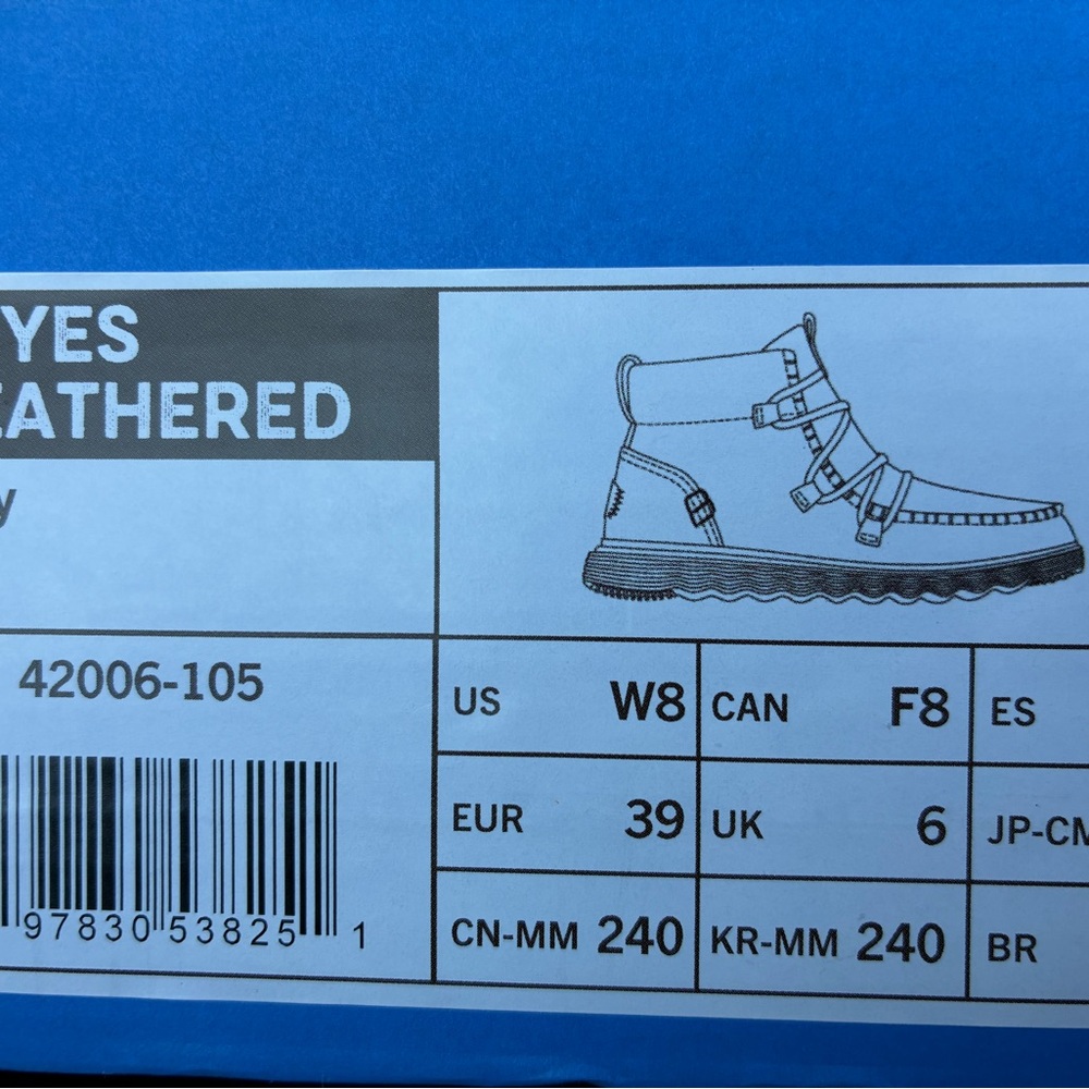 Hey Dudes Reyes Heathered Size 8 NWT - Picture 5 of 5